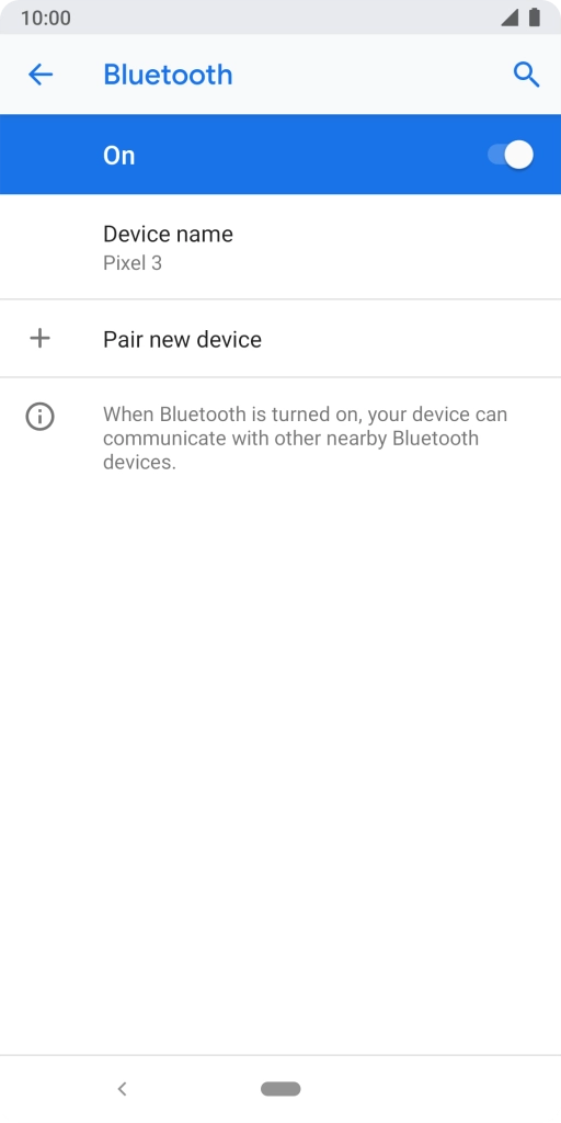 Press the Home key to return to the home screen.