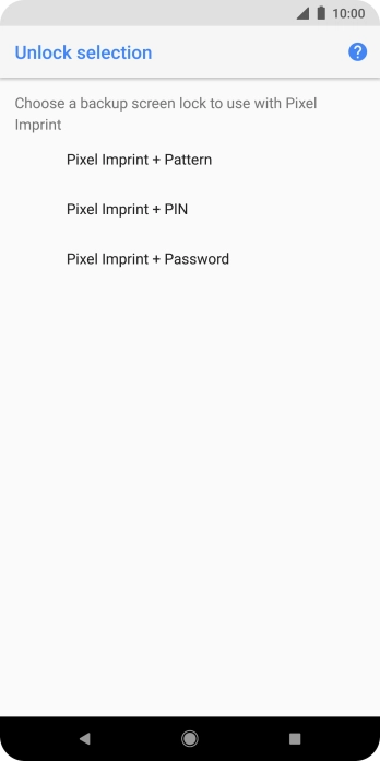 Press the required phone lock code and follow the instructions on the screen to create an additional phone lock code.