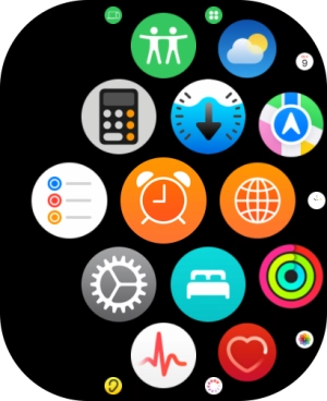 Press the Maps icon.