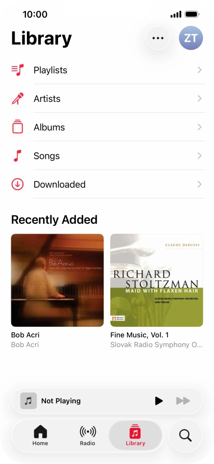 Press Playlists.