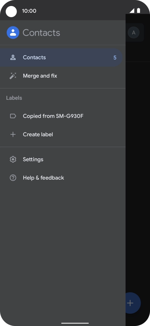 Press Settings.