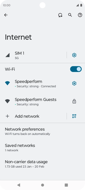 Press the Home key to return to the home screen.