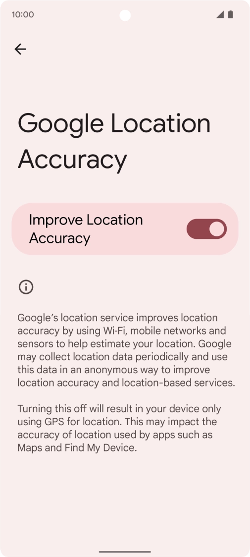 If you press the indicator next to 
