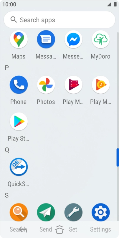 Press Photos and go to the required folder.