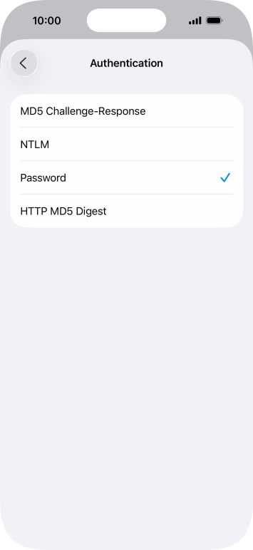 Press Password.