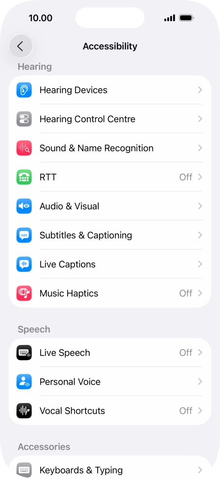 Press the required category below 