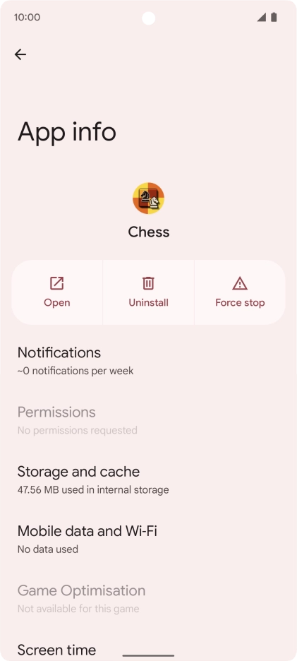 Press Storage and cache.