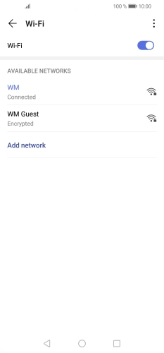 Press the Home key to return to the home screen.