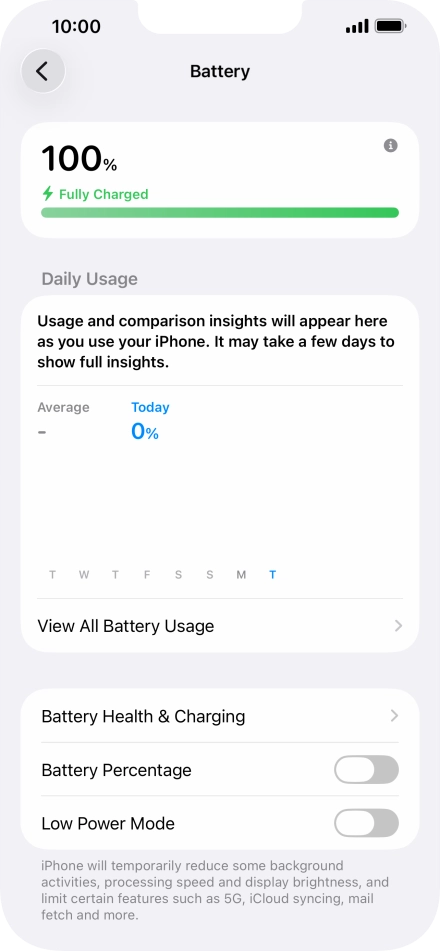 Press Battery Health & Charging.