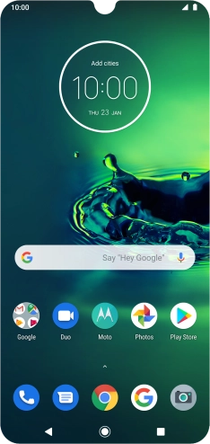 Slide two fingers downwards starting from the top of the screen.