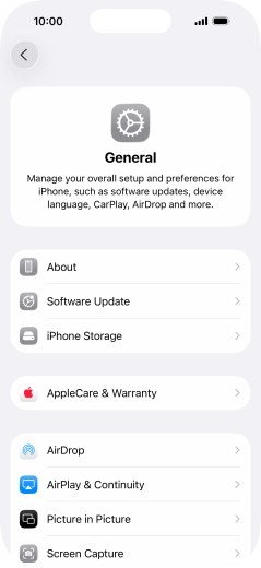 Press Software Update. If a new software version is available, it's displayed. Follow the instructions on the screen to update the phone software.