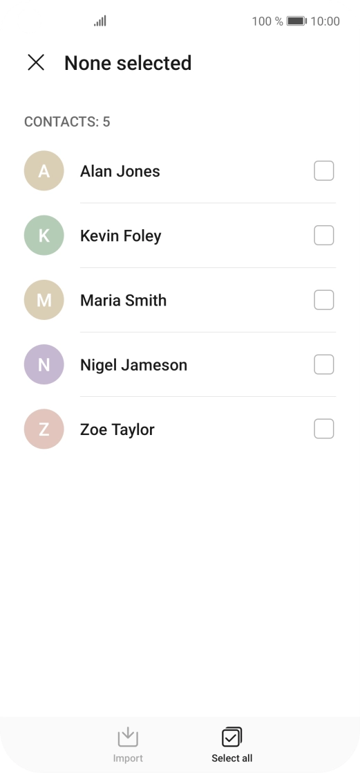 Press Select all.