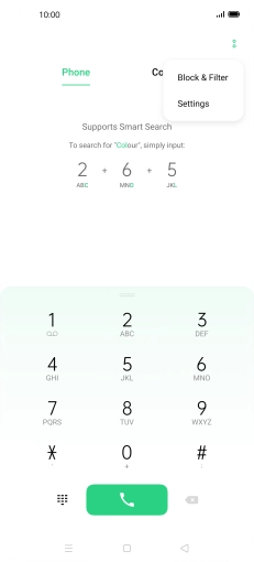 Press Settings.