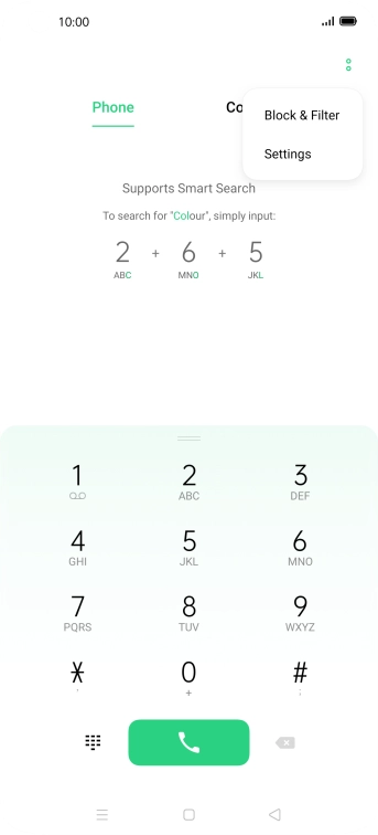 Press Settings.