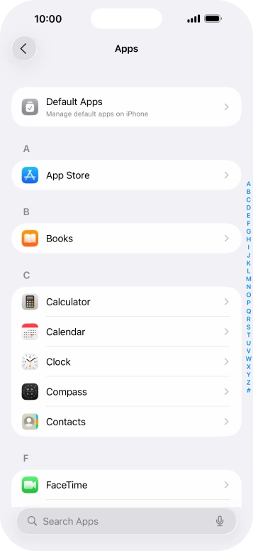 Press App Store.