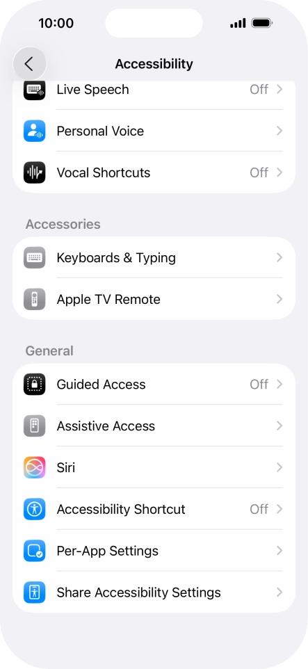 Press the required category below 