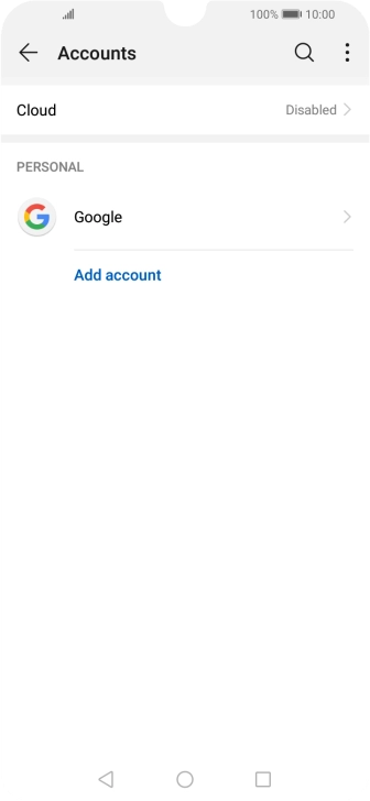 Press Add account.