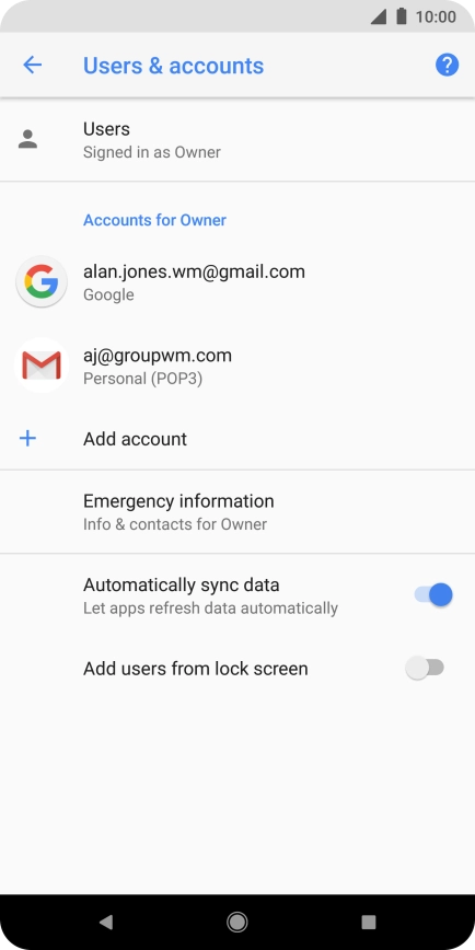 Press the Home key to return to the home screen.
