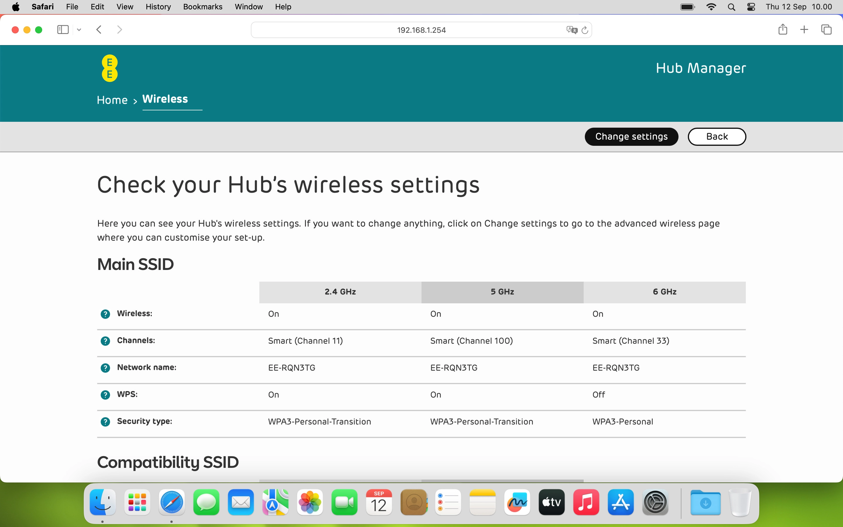 In Wireless, you can view information about your router's Wi-Fi hotspot and find an entry to select different settings for your Wi-Fi. You can change name of or password for your Wi-Fi hotspot, change wireless channel for the Wi-Fi hotspot and see the current Wi-Fi hotspot password.