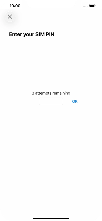 If your SIM is locked, key in your PIN and press OK. The default PIN is 1111.