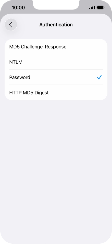 Press Password.