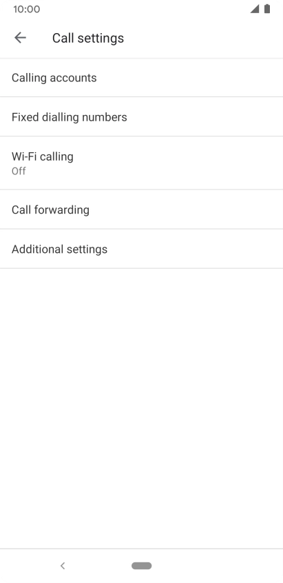 Press Additional settings.