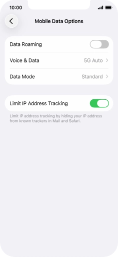 Press Data Mode.