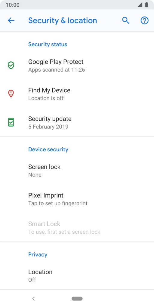 Press the Home key to return to the home screen.