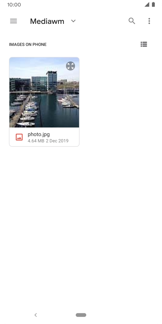 Press the required file.