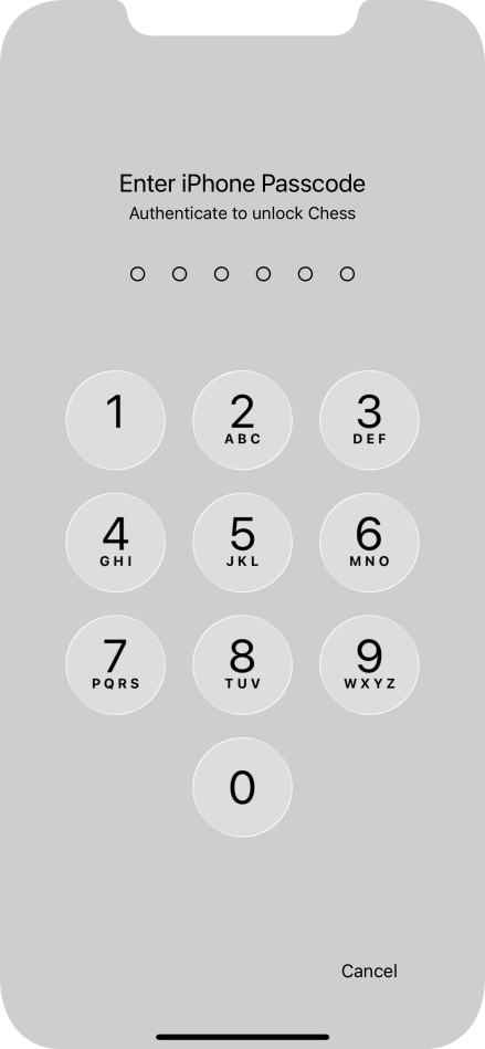 Use the phone lock code you created. The app is now no longer locked.