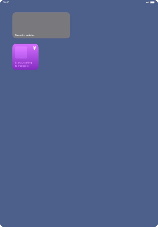 Press and hold the required Widget Stack.