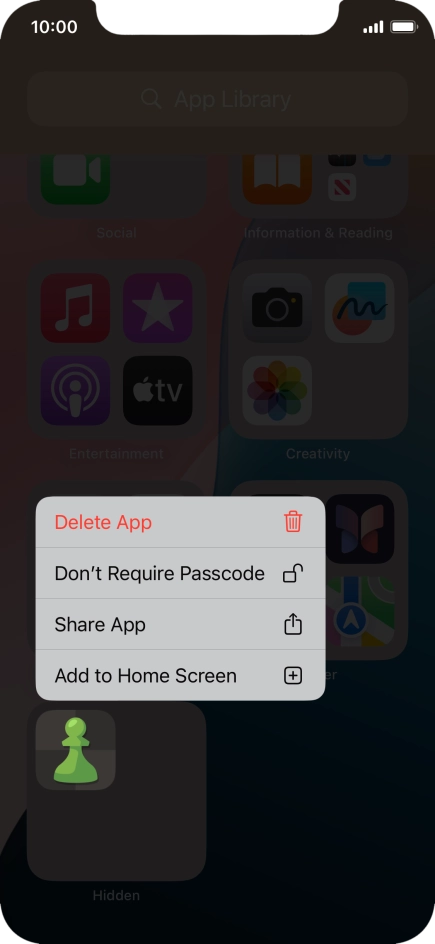 Press Don't Require Passcode.