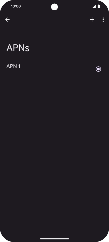 Press the add icon.