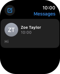 Press the required text message.
