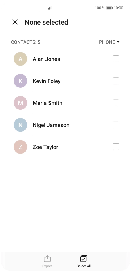 Press Select all.