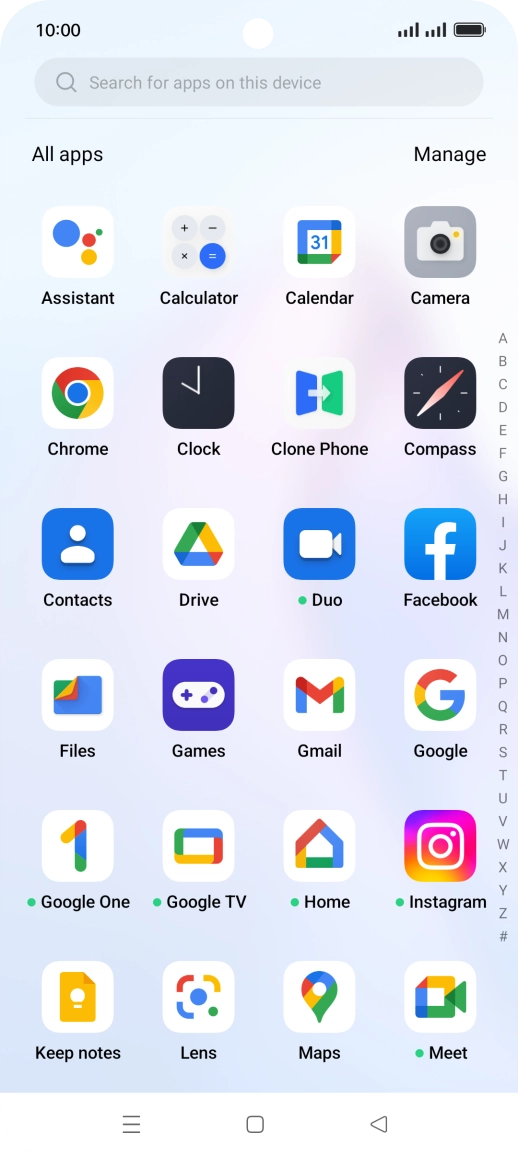 Press Gmail.