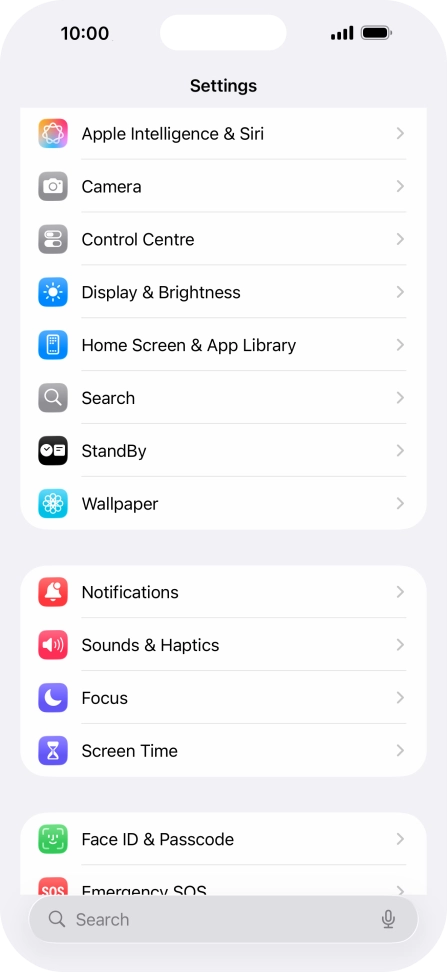 Press Screen Time and optionally select the required member of your family group.