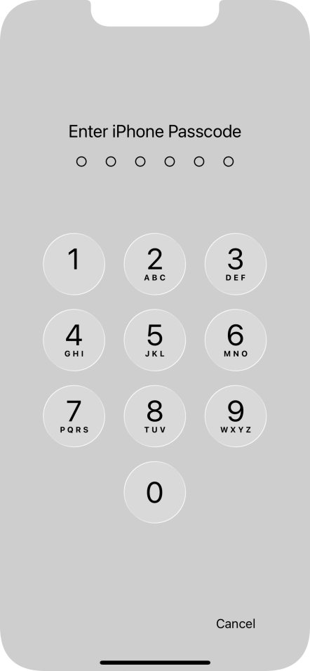 Use the phone lock code you created. The app is now locked.