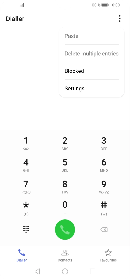Press Settings.