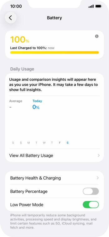 Slide your finger upwards starting from the bottom of the screen to return to the home screen.