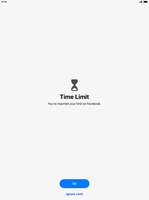 Press Ignore Limit.