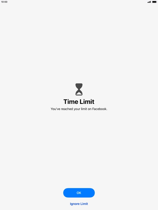 Press Ignore Limit.