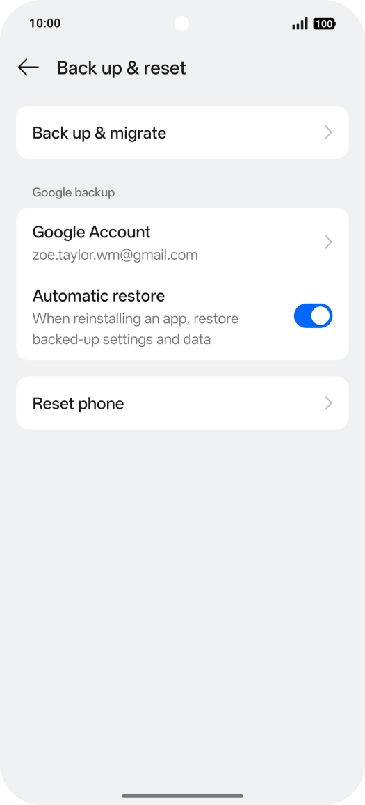 Press Reset phone.