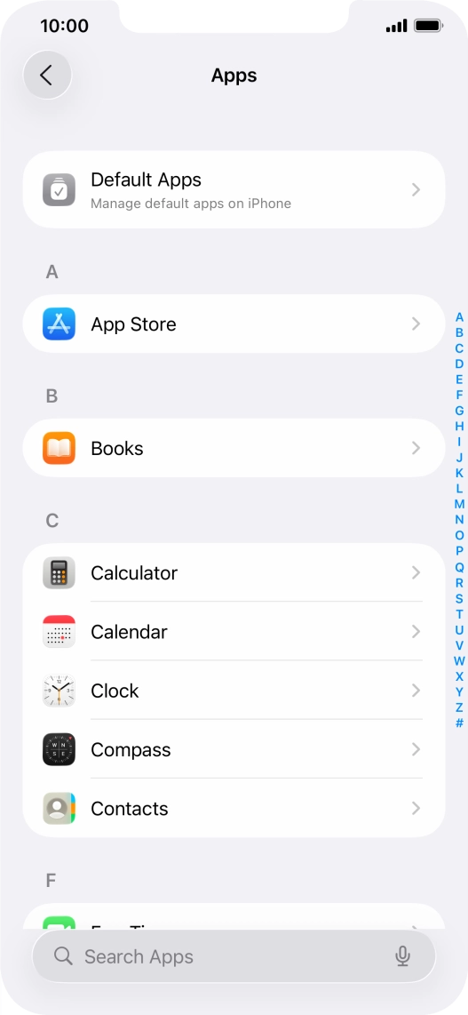 Press App Store.