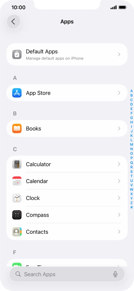 Press App Store.