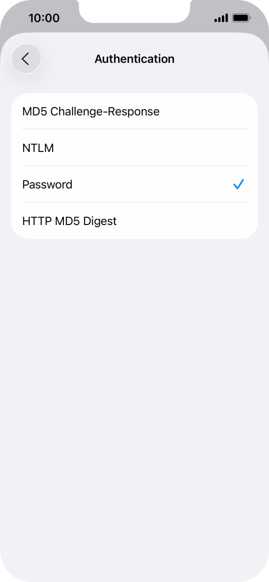 Press Password.
