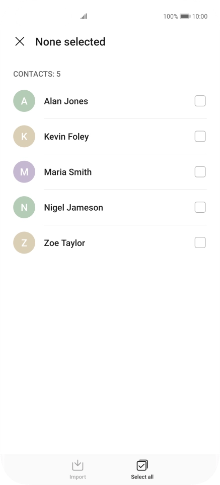 Press Select all.