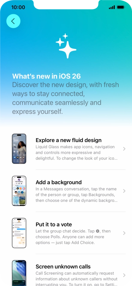 Slide your finger upwards starting from the bottom of the screen to return to the home screen.