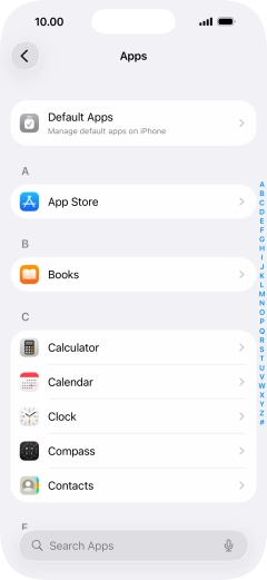 Press App Store.