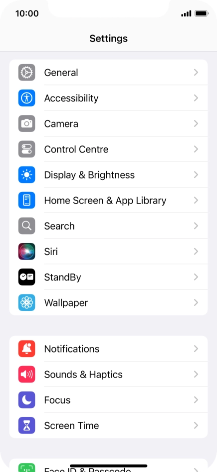 Press Screen Time and optionally select the required member of your family group.